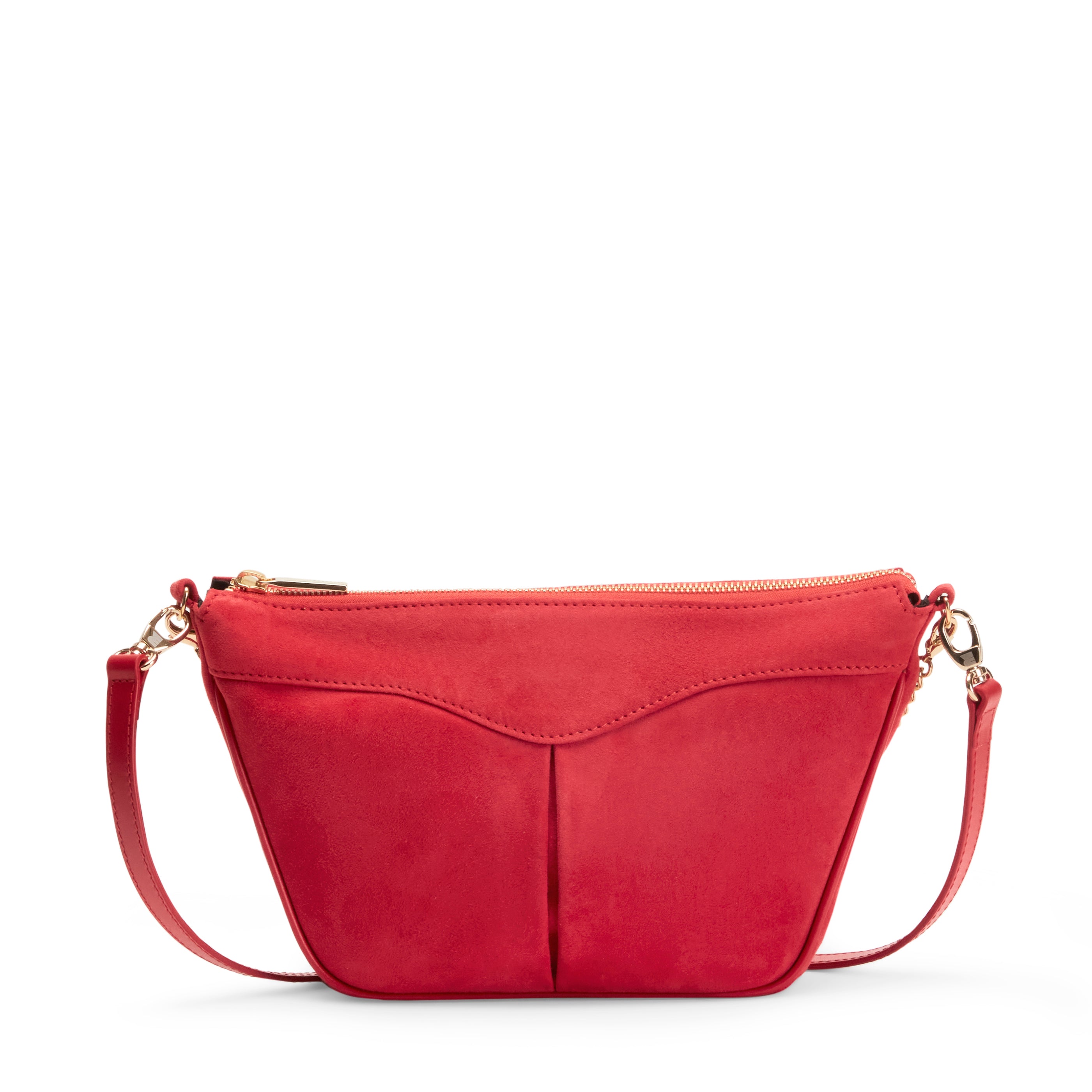 F.lli Rossetti Claire 84852 Pochette Suede Rosso Zip