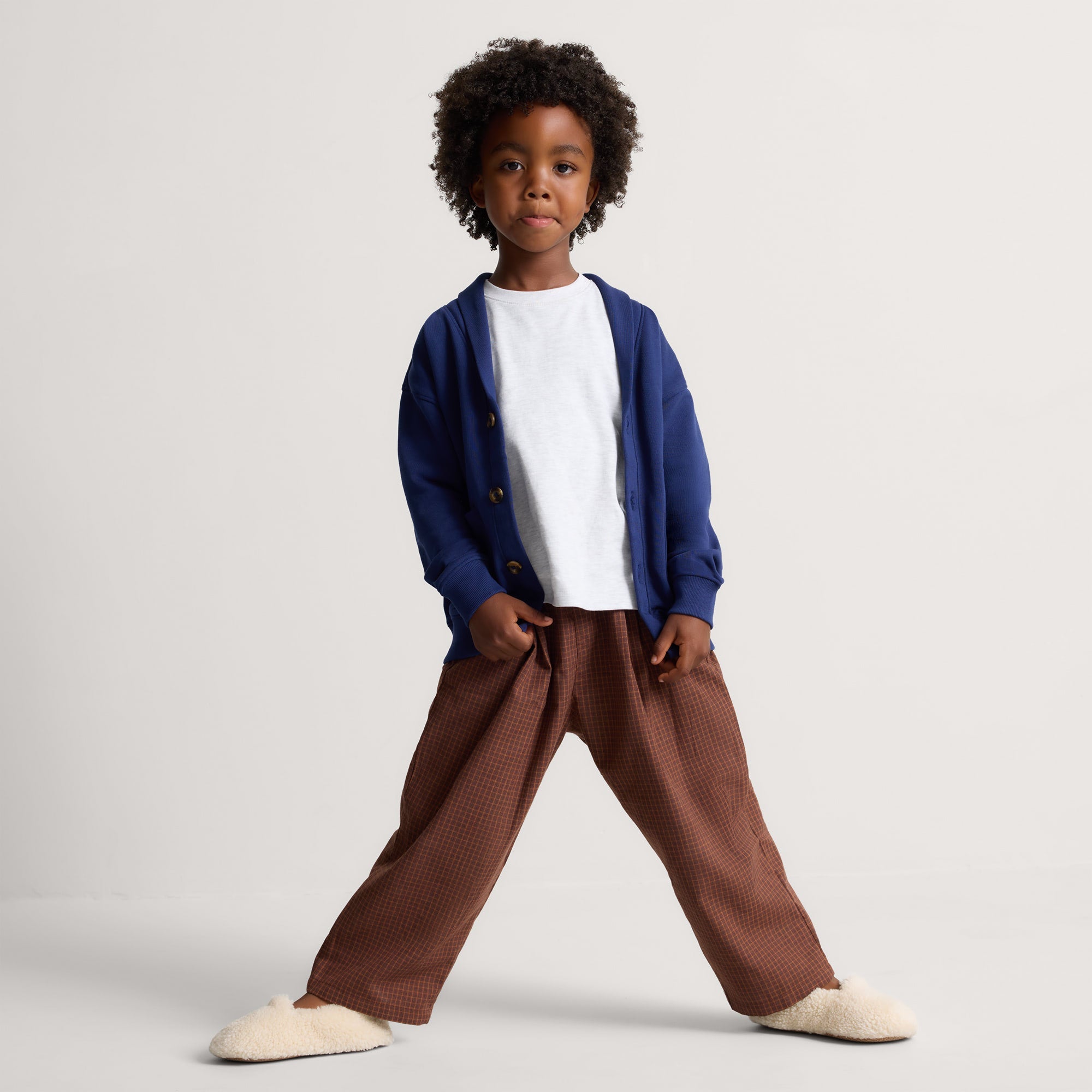 Rothy's Teddy Kids Slipper pantofole Oat Milk pelo vegano bimbo