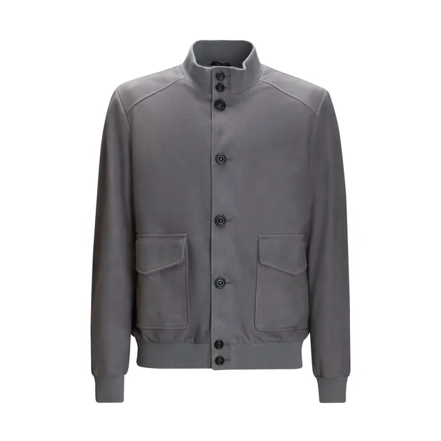 F.lli Rossetti 99711 Giubbino Uomo Grigio in Suede