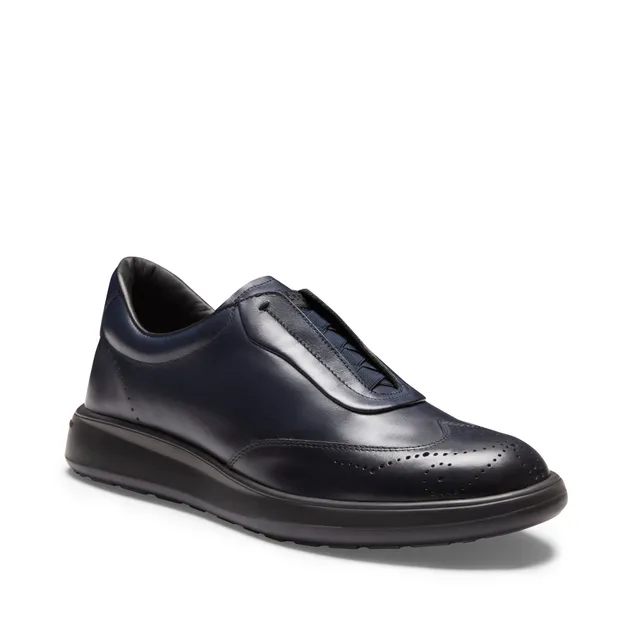 F.lli Rossetti Sneaker Brogue Pelle Marine Suola Gomma