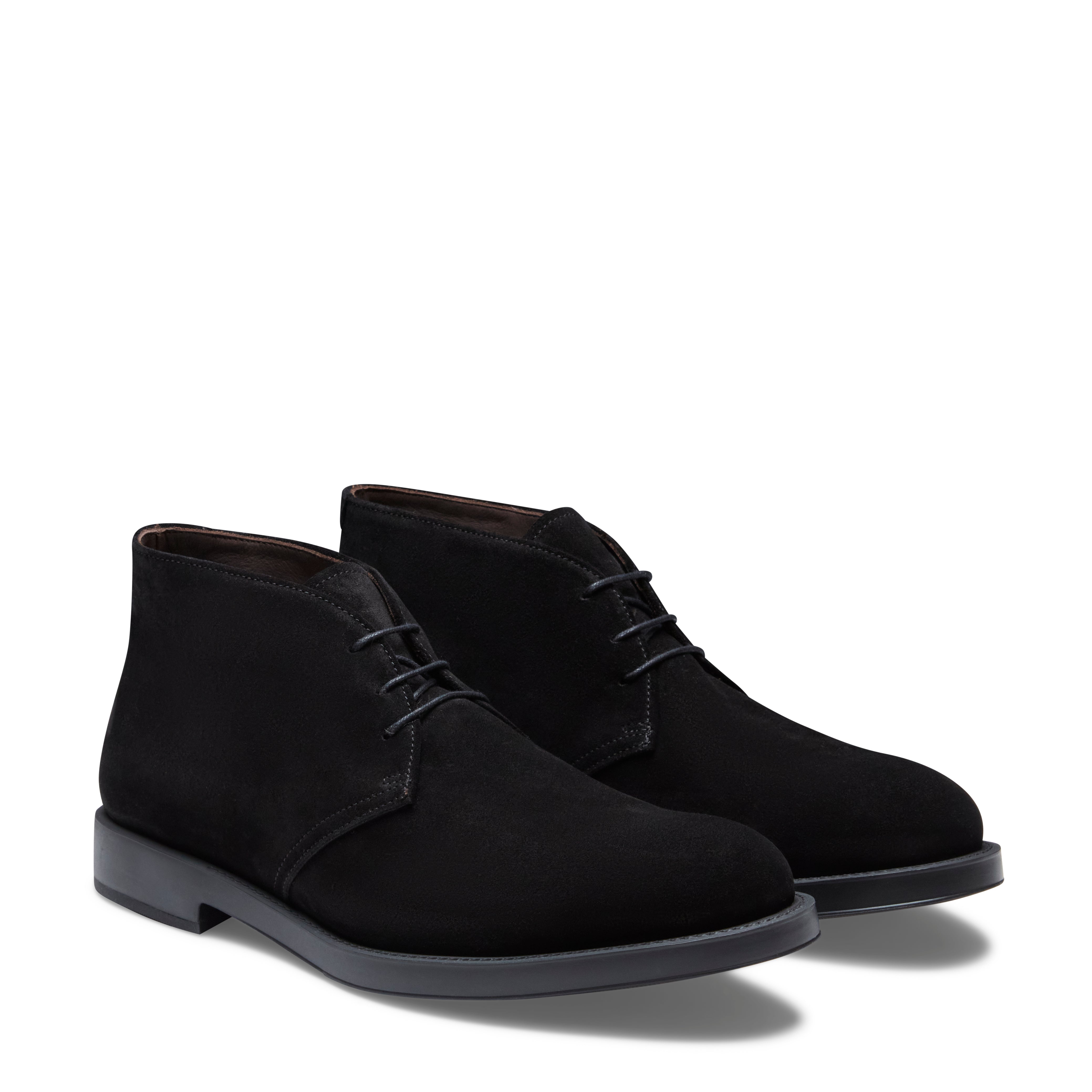 F.lli Rossetti 47492 desert boot uomo nero suede