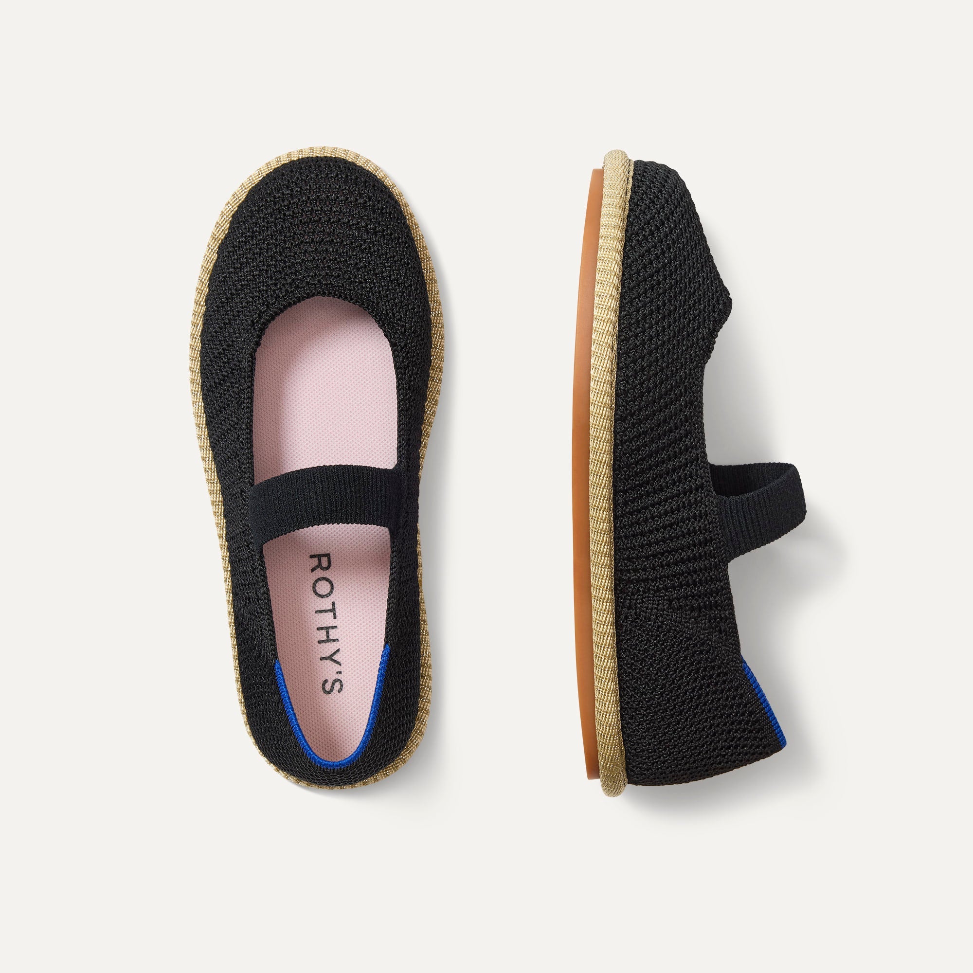 Rothy's The Mini Mary Jane scarpe bambina Black Raffia