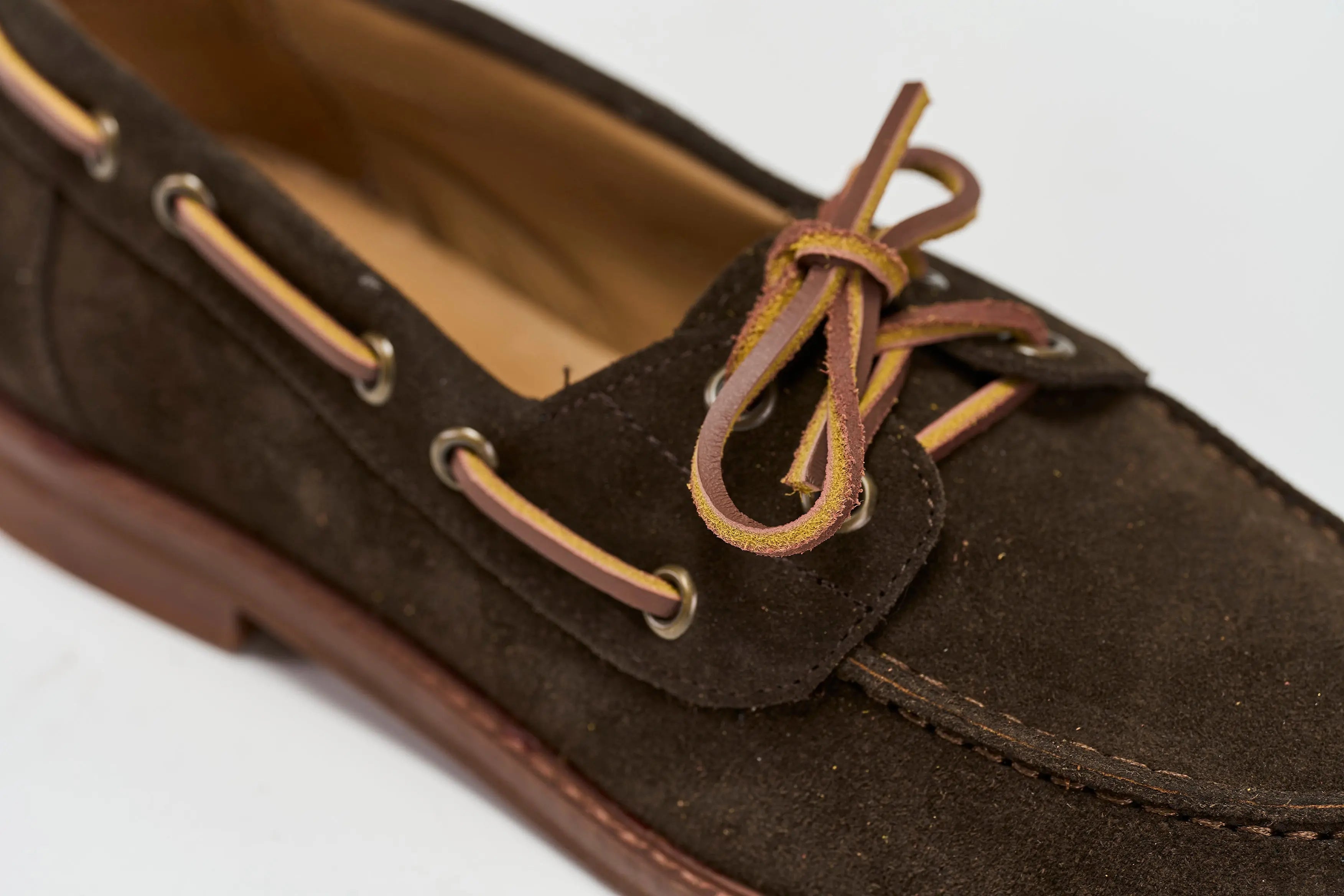 Sandro Barbera Barca scarpe testa moro scamosciato