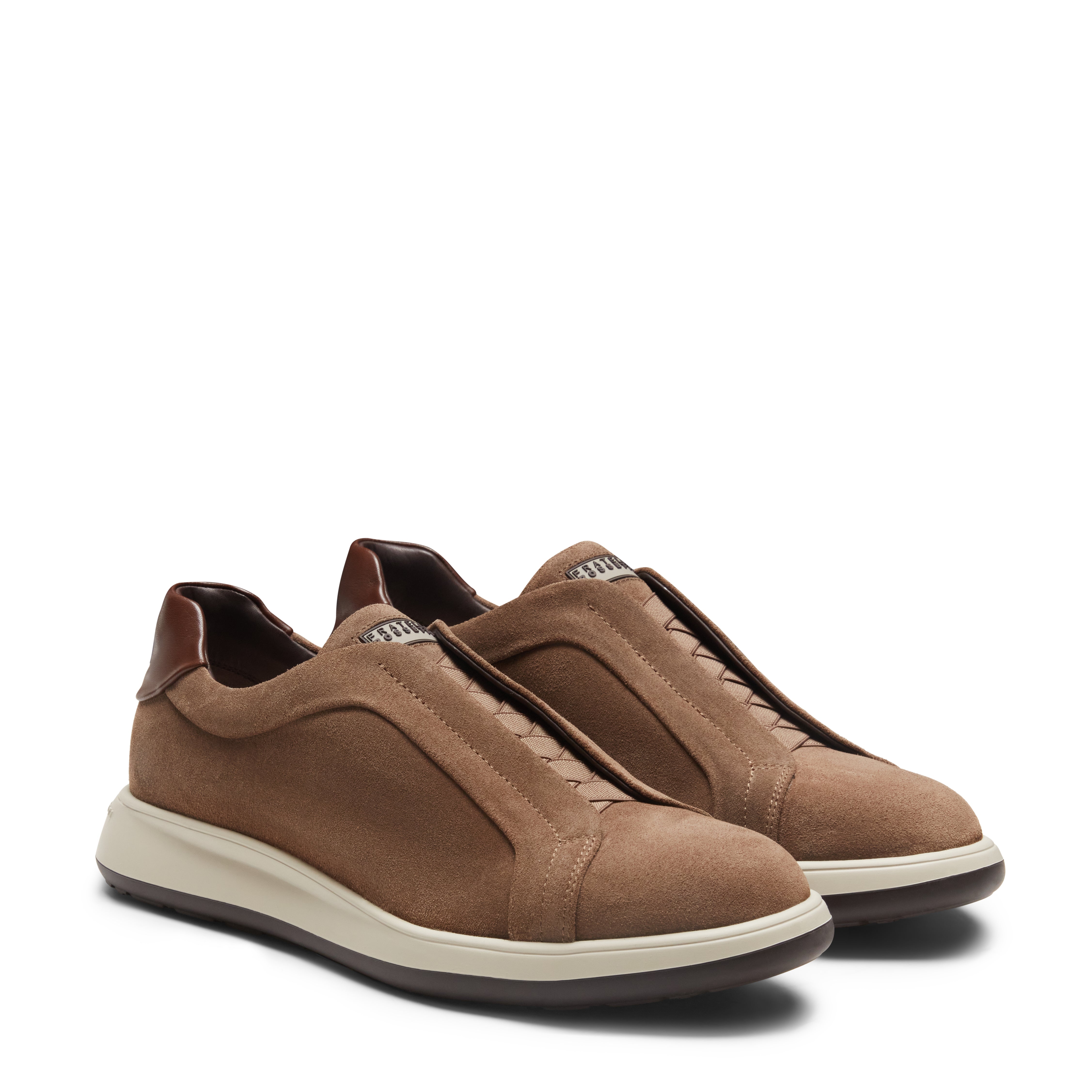 F.lli Rossetti Sneaker Suede Uomo Fango Idrorepellente Slip On