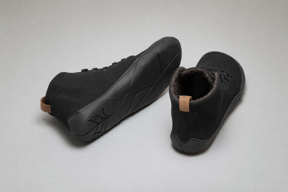 Wildling Shoes Canva Ash scarpe mid cut nero lana calda