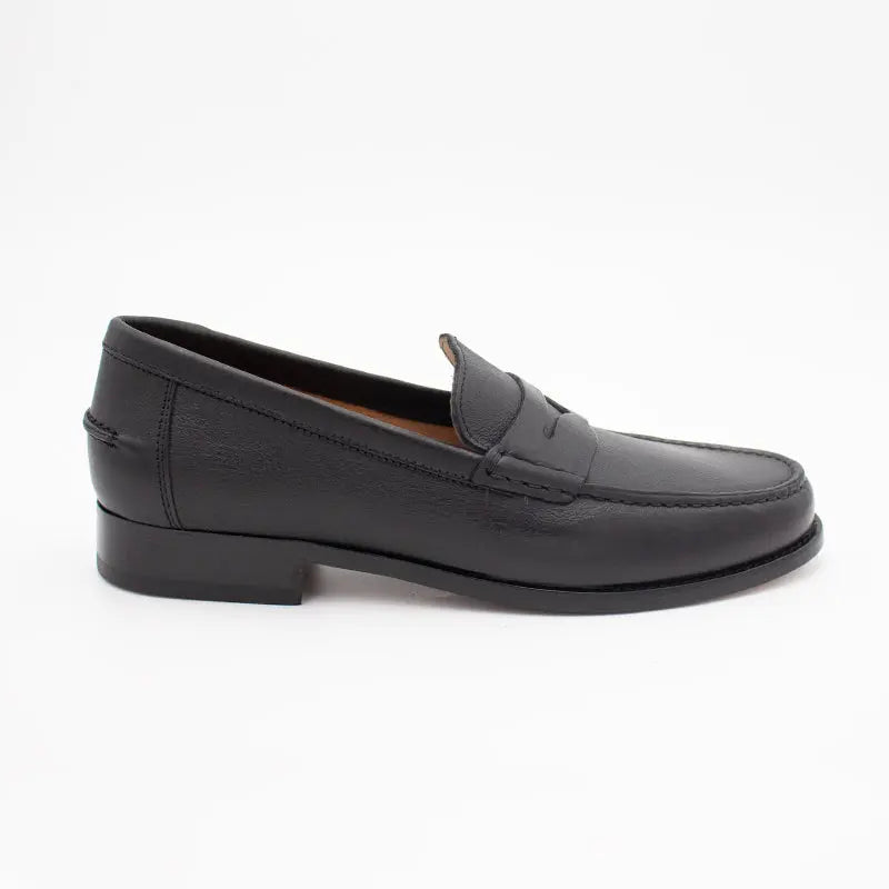 Sandro Barbera 0405 mocassino uomo nero in pelle