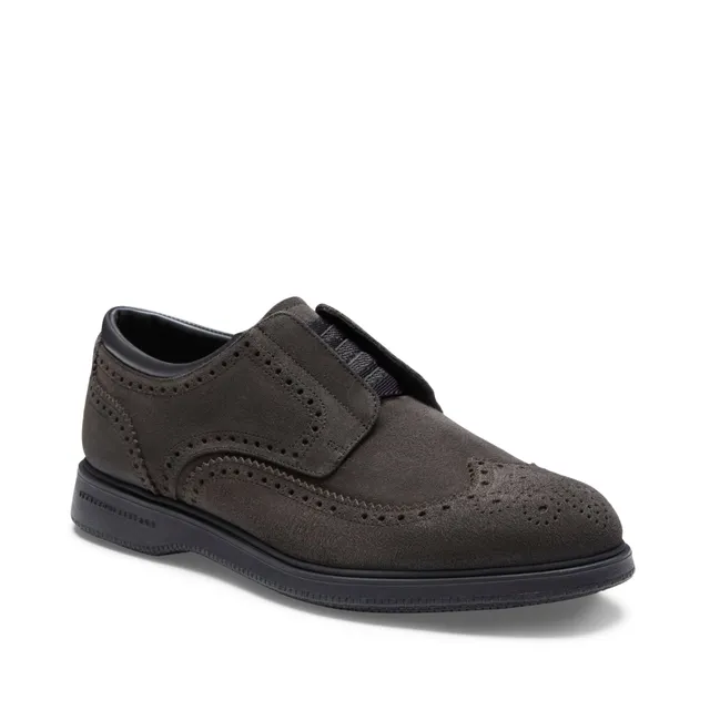 F.lli Rossetti 47508 derby uomo antracite suede brogue