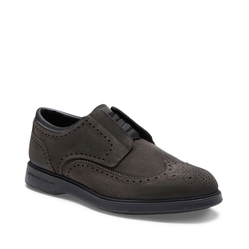 F.lli Rossetti 47508 derby uomo antracite suede brogue