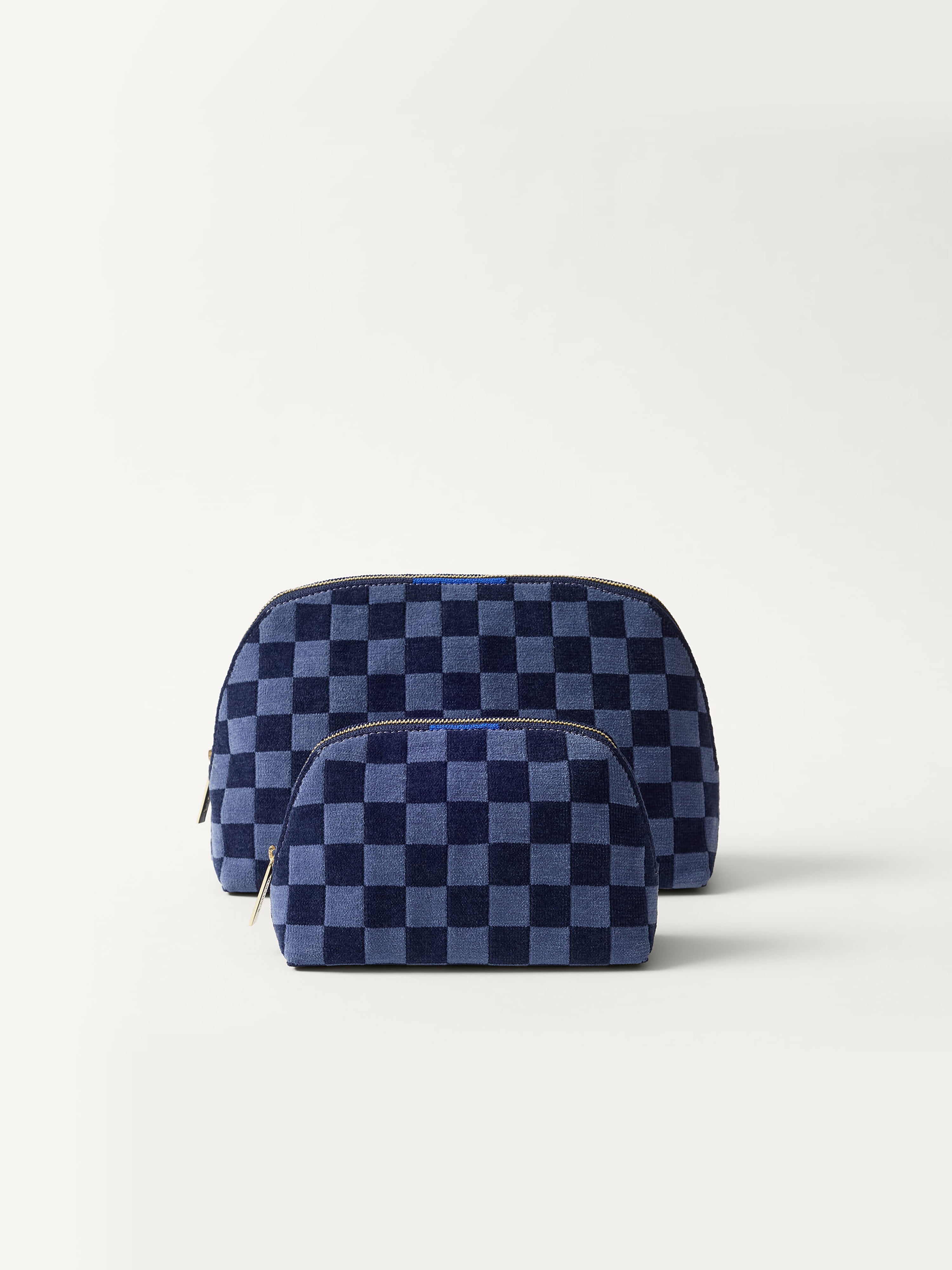 Rothy's The Vanity Set pochette ReVelvet Blue Ink 2 pezzi