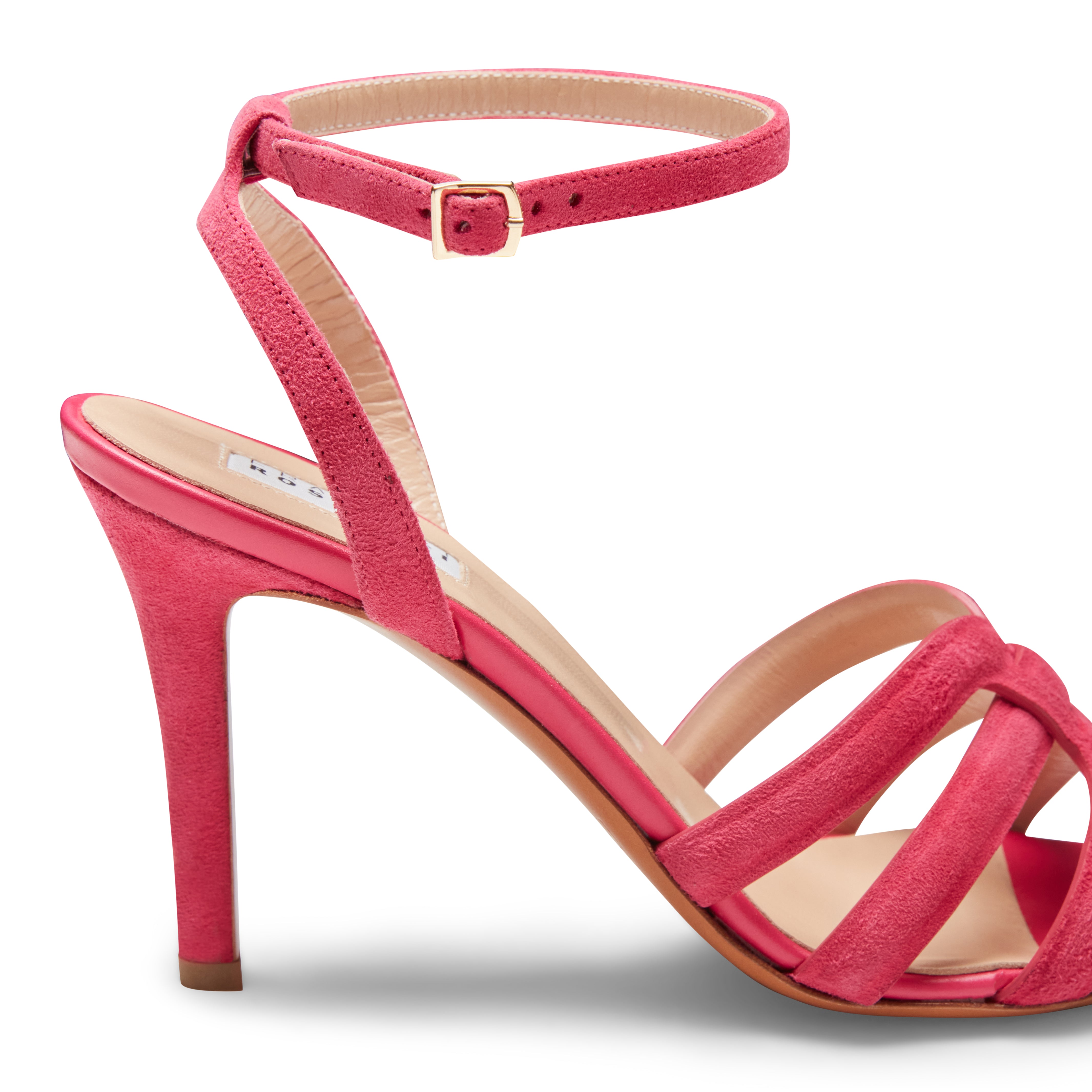 F.lli Rossetti 68213 Sandalo Suede Fuxia Tacco 90