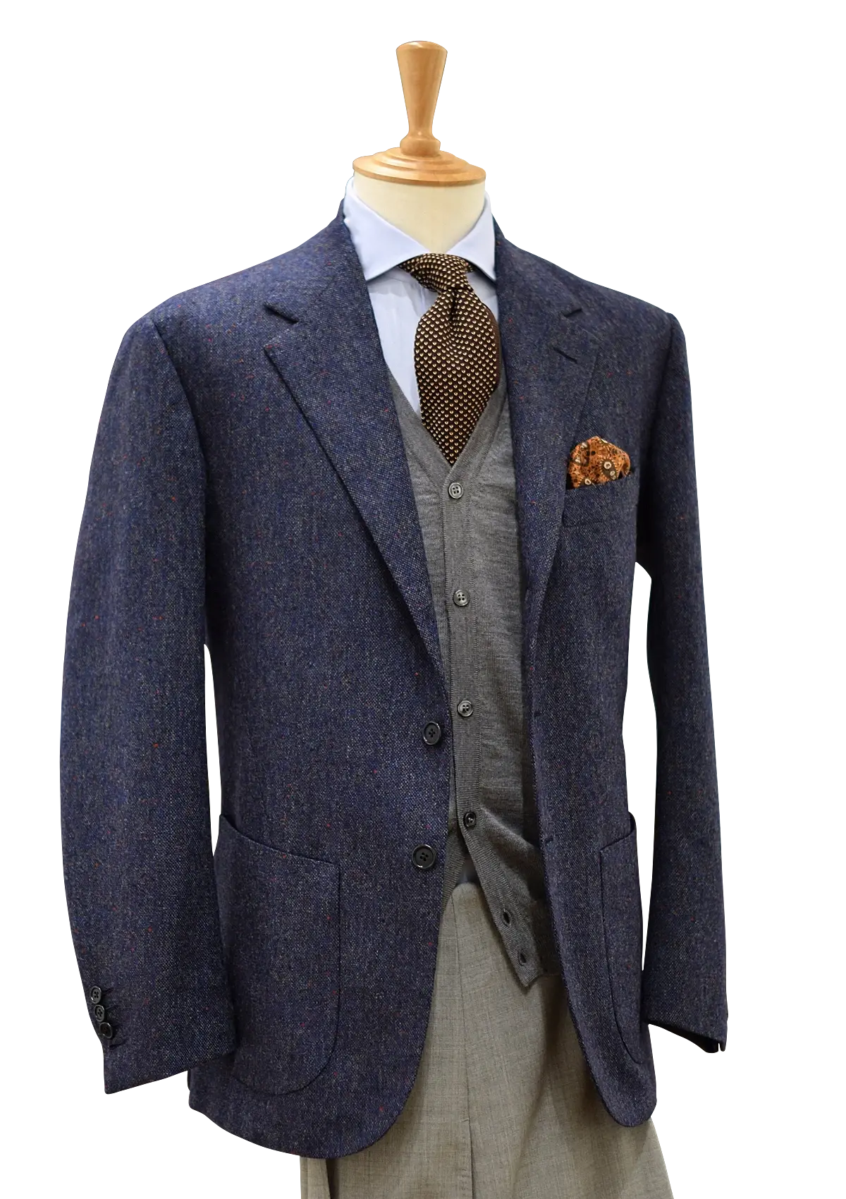 Stefano Bemer Blazers Giacca Lana Blu Donegal SV2019 48
