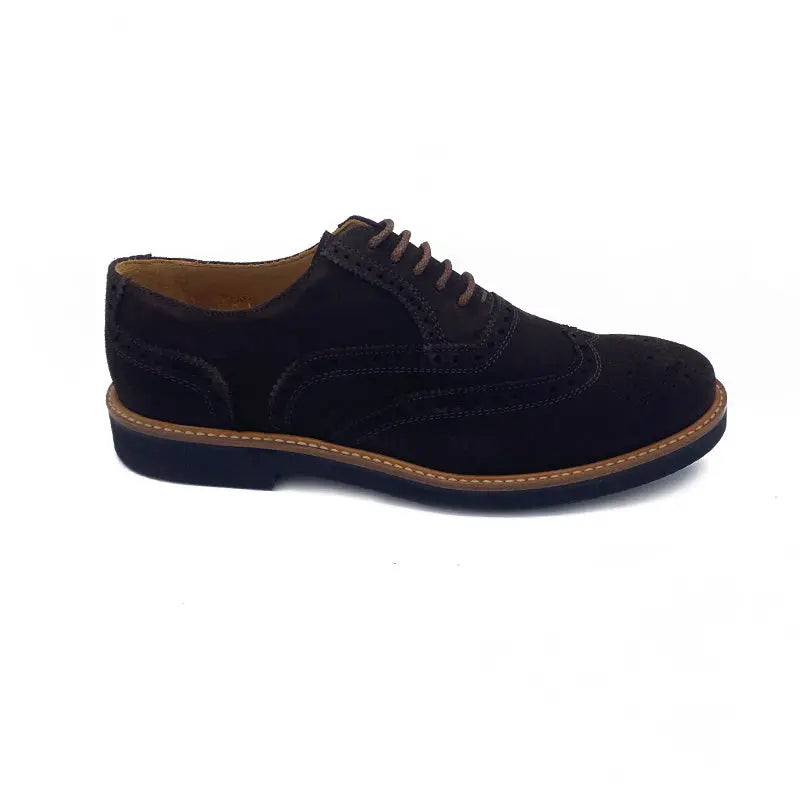 Sandro Barbera 981 Oxford Full Brogue Moro Camoscio Vibram