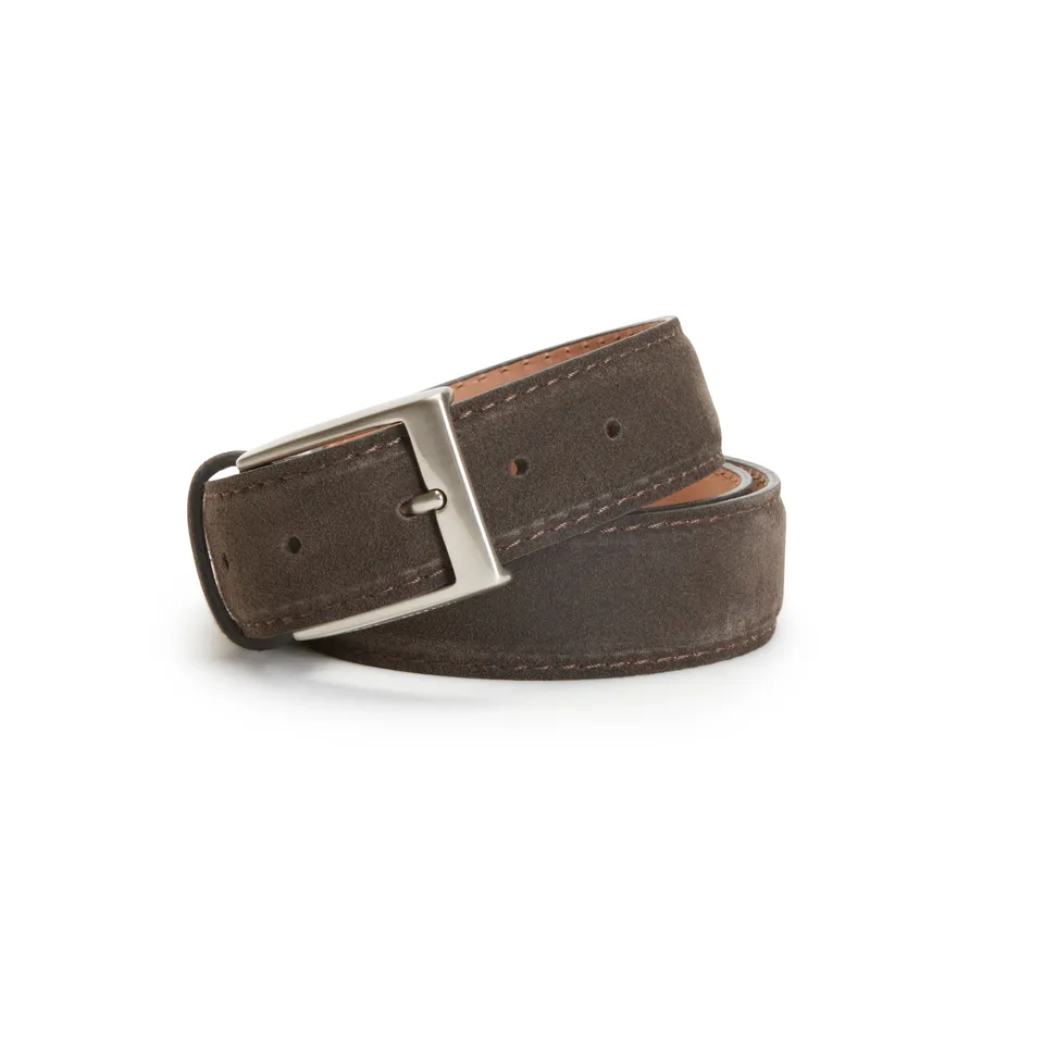 F.lli Rossetti Cintura uomo ebano in suede