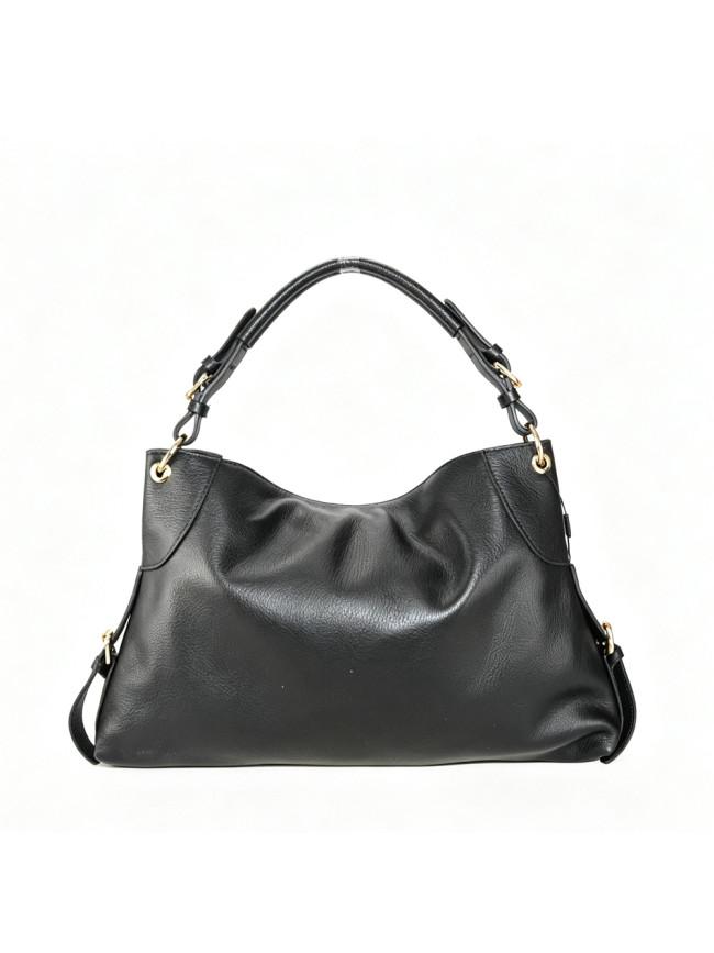 Sandro Barbera BAAS34837 Borsa Spalla Pelle Nera Tracolla