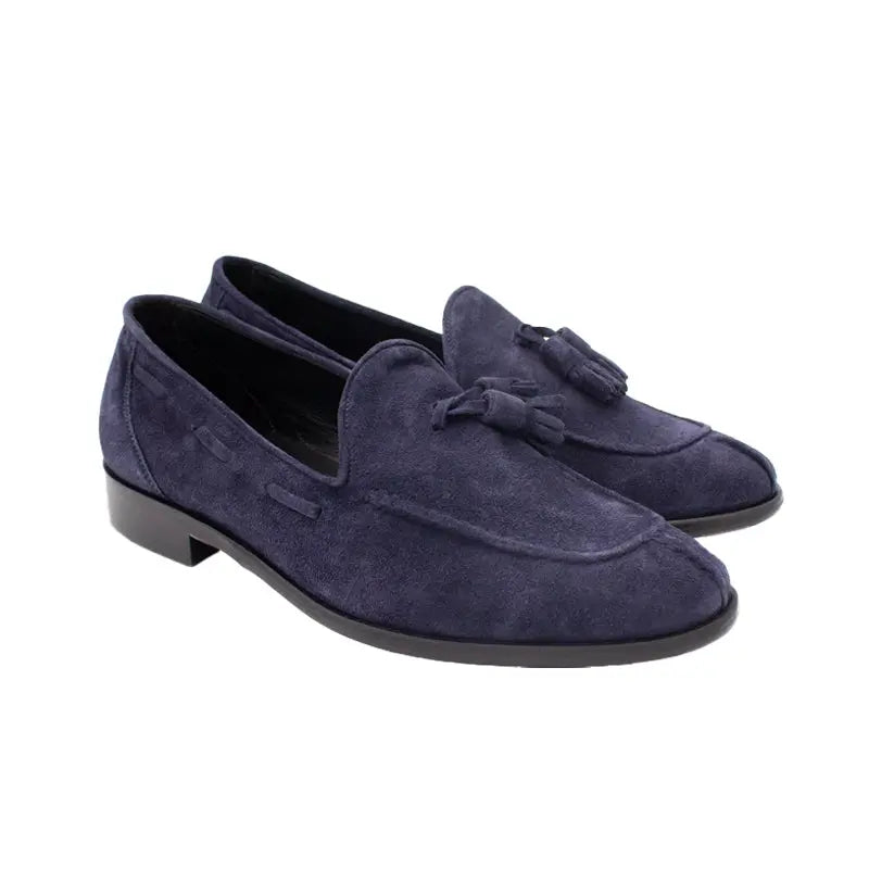 Sandro Barbera 5786 Mocassino Camoscio Blu Nappine