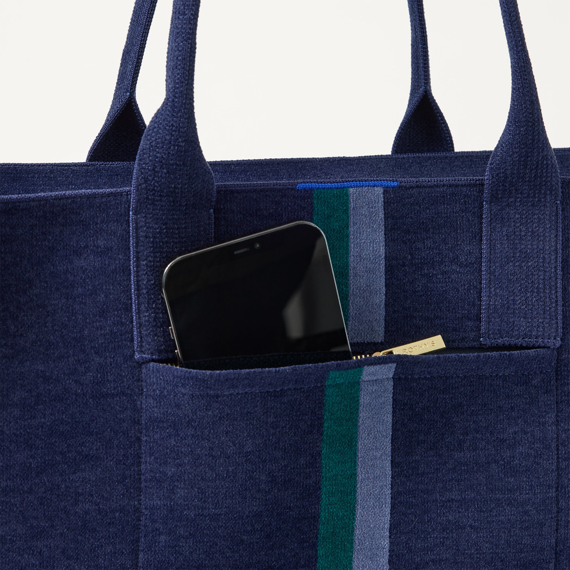 Rothy's Classic Tote tote bag ReVelvet Peacock blu verde