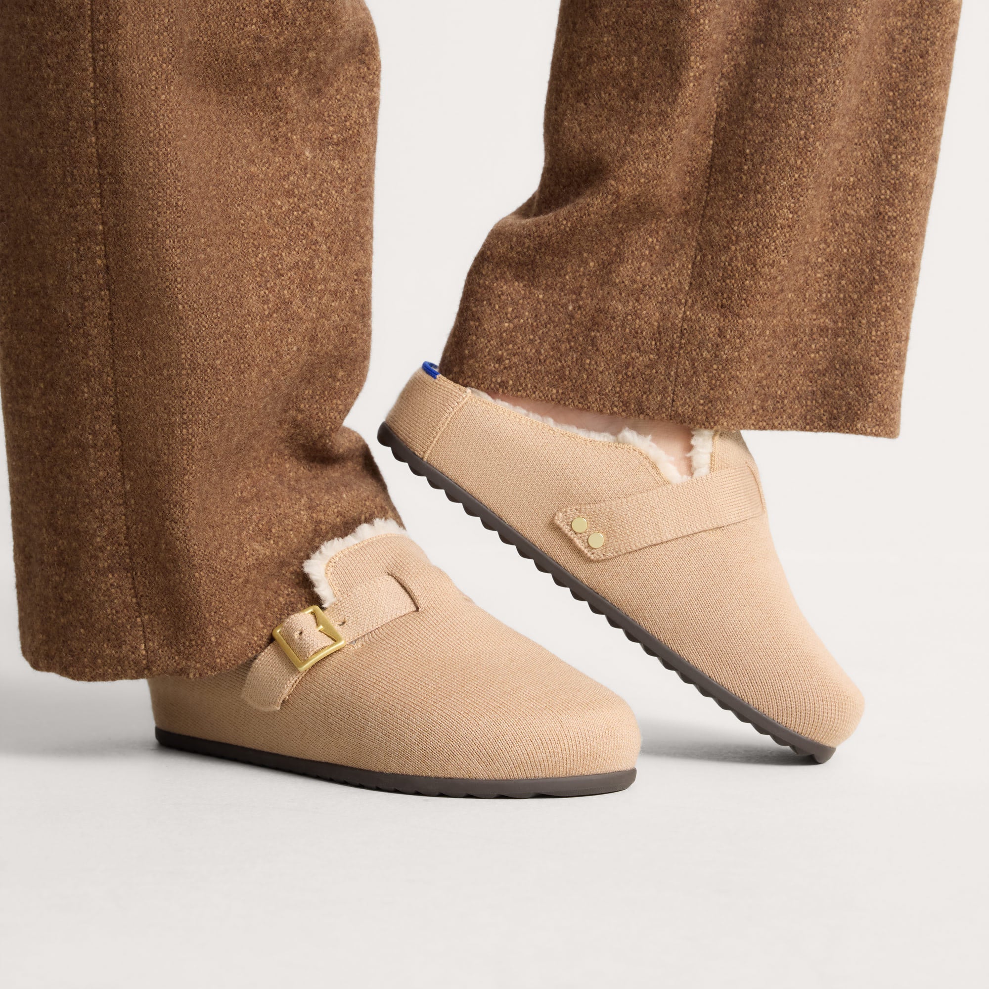 Rothy's The Teddy Buckle Clog zoccoli donna Honey lana merino