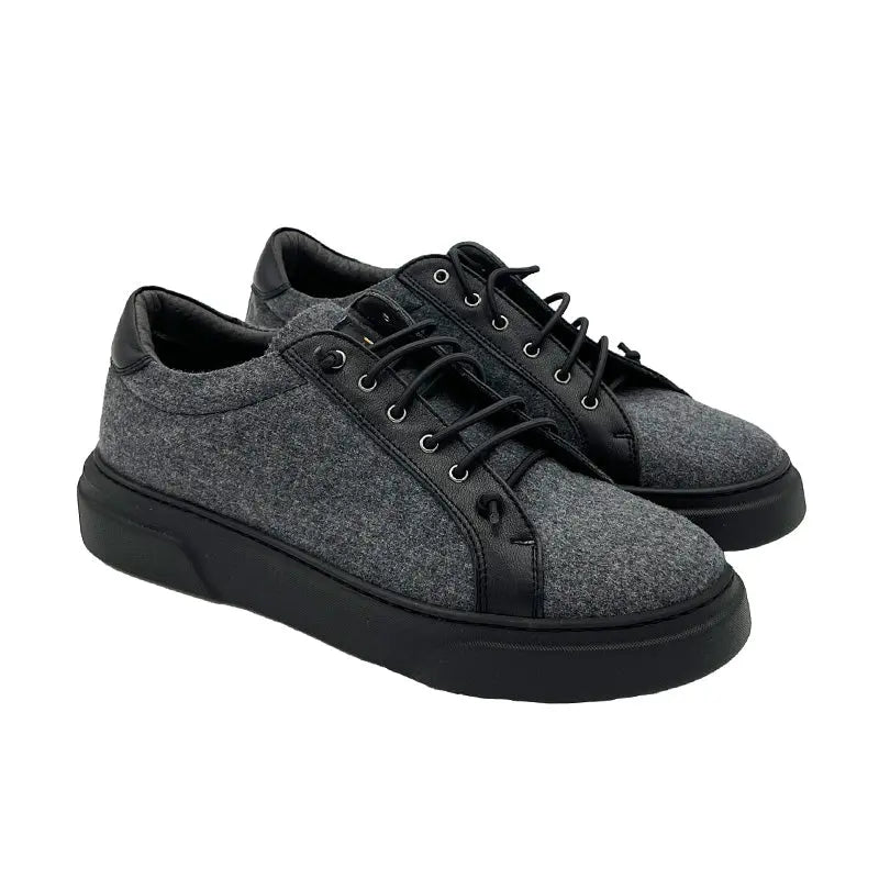 Sandro Barbera Wooly Merino sneaker grigia lana 41