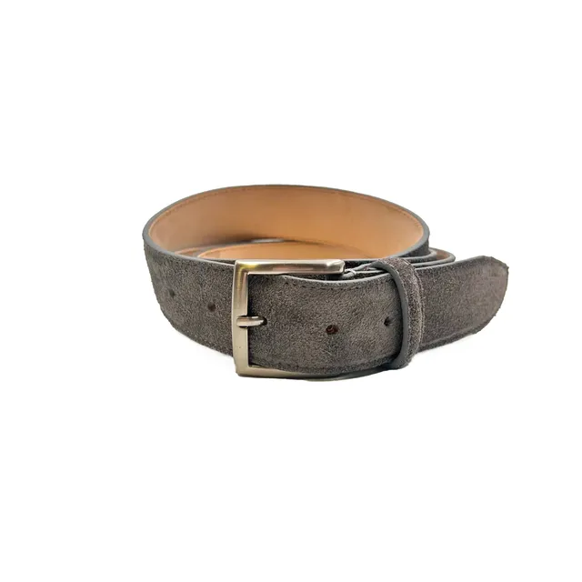 Sandro Barbera Cinture Cintura Camoscio Grigio Chiaro