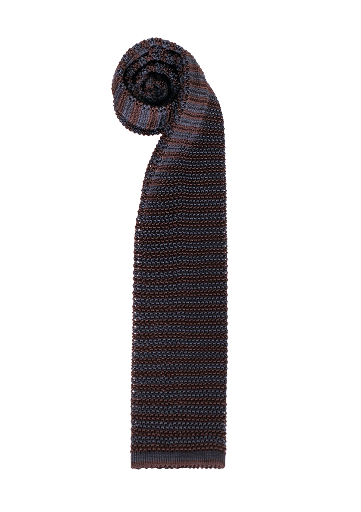 Stefano Bemer Ties cravatta seta marrone blu micro righe