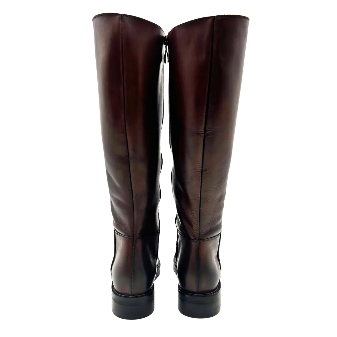 Sandro Barbera Alice 2 stivale donna marrone pelle