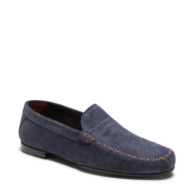 F.lli Rossetti 13360 mocassino uomo suede navy