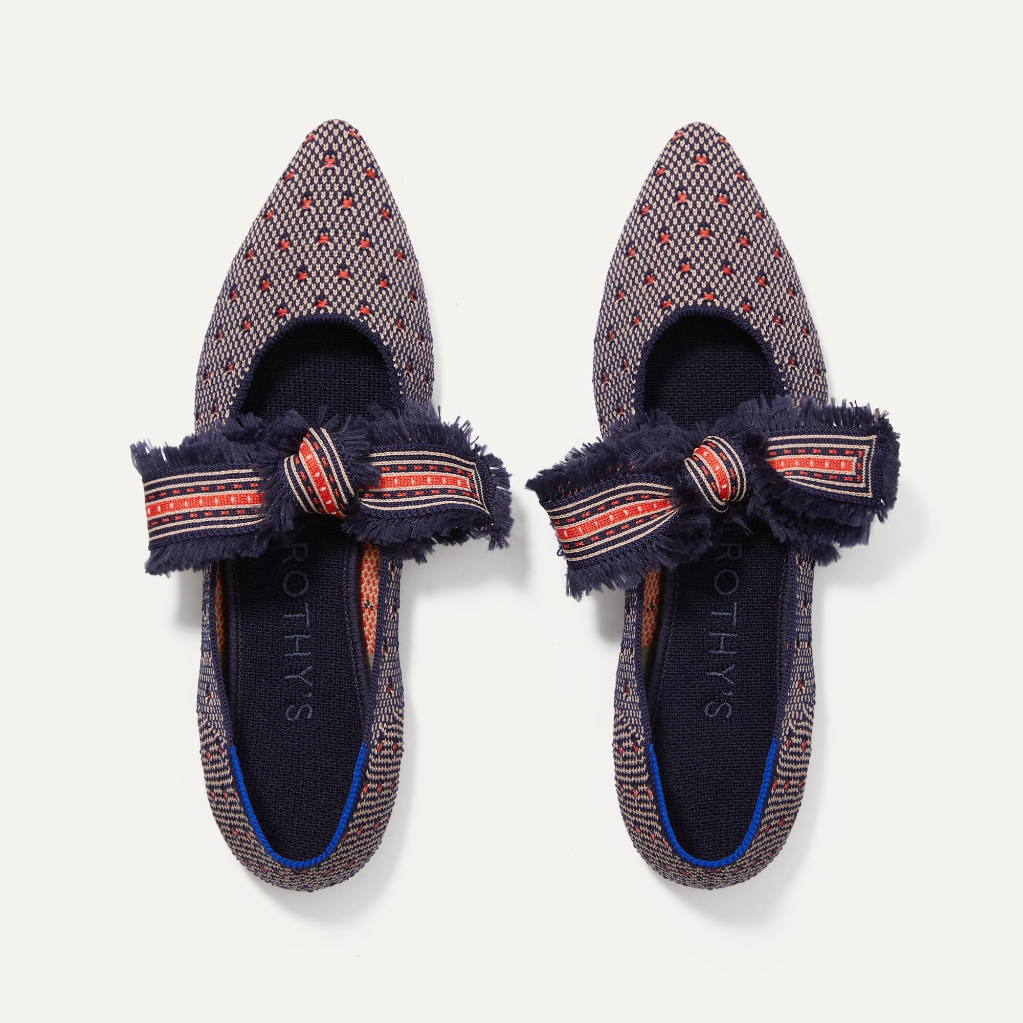 Rothy's Flats The Mary Jane ballerine Coral Dot