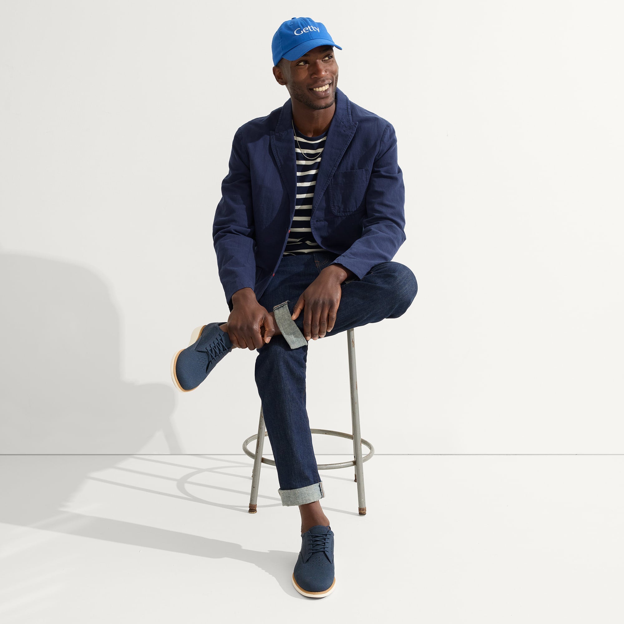 Rothy's The Oxford mocassini uomo Night Navy blu maglia