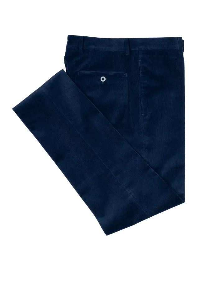 Stefano Bemer SV3033 pantaloni velluto blu 46