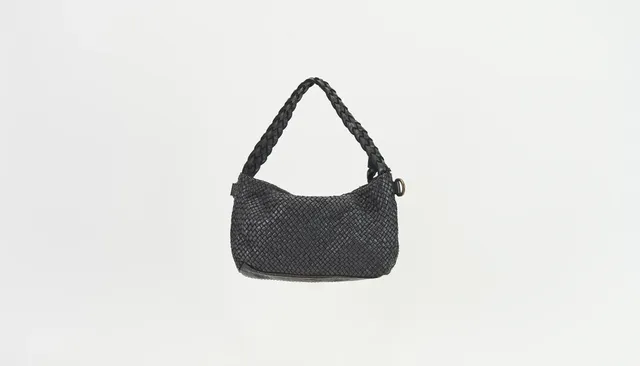 Sandro Barbera Borse 2036 Borsa Intrecciata Nero Pelle