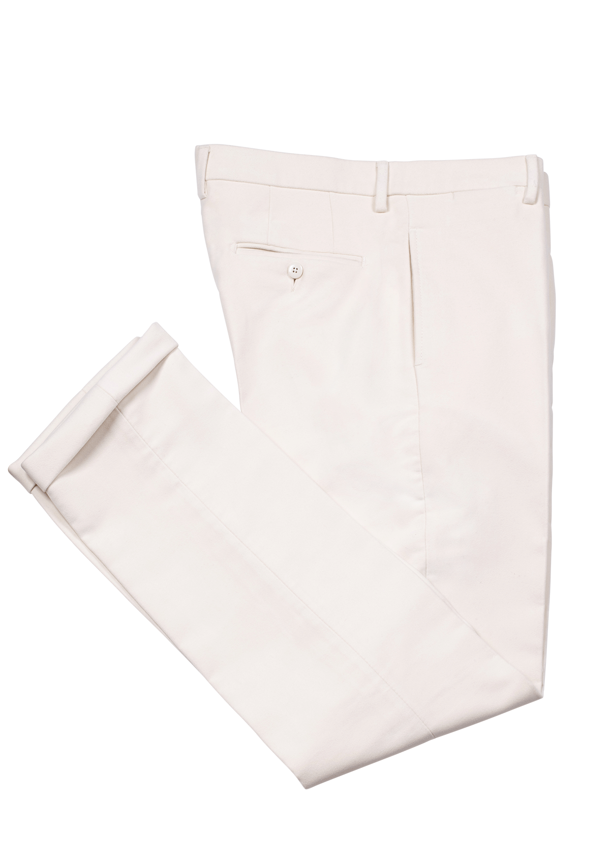 Stefano Bemer Trousers SV3061 Pantaloni Crema Cotone