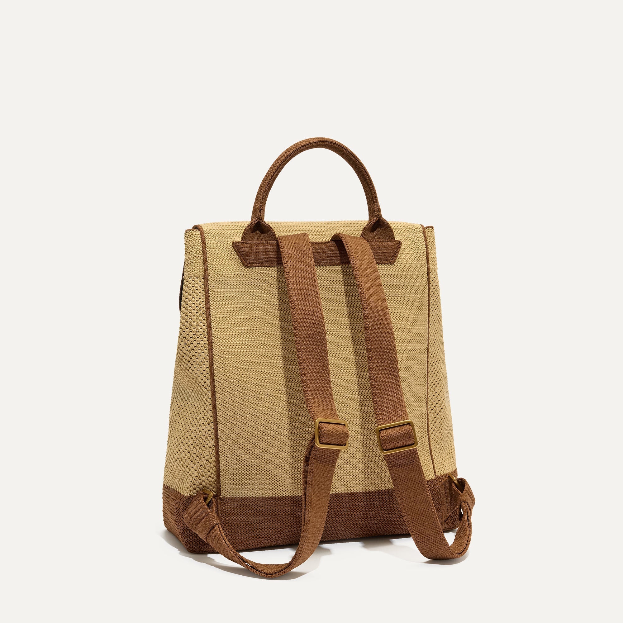 Rothy's The Cinch Backpack zaino Brown Butter traforato