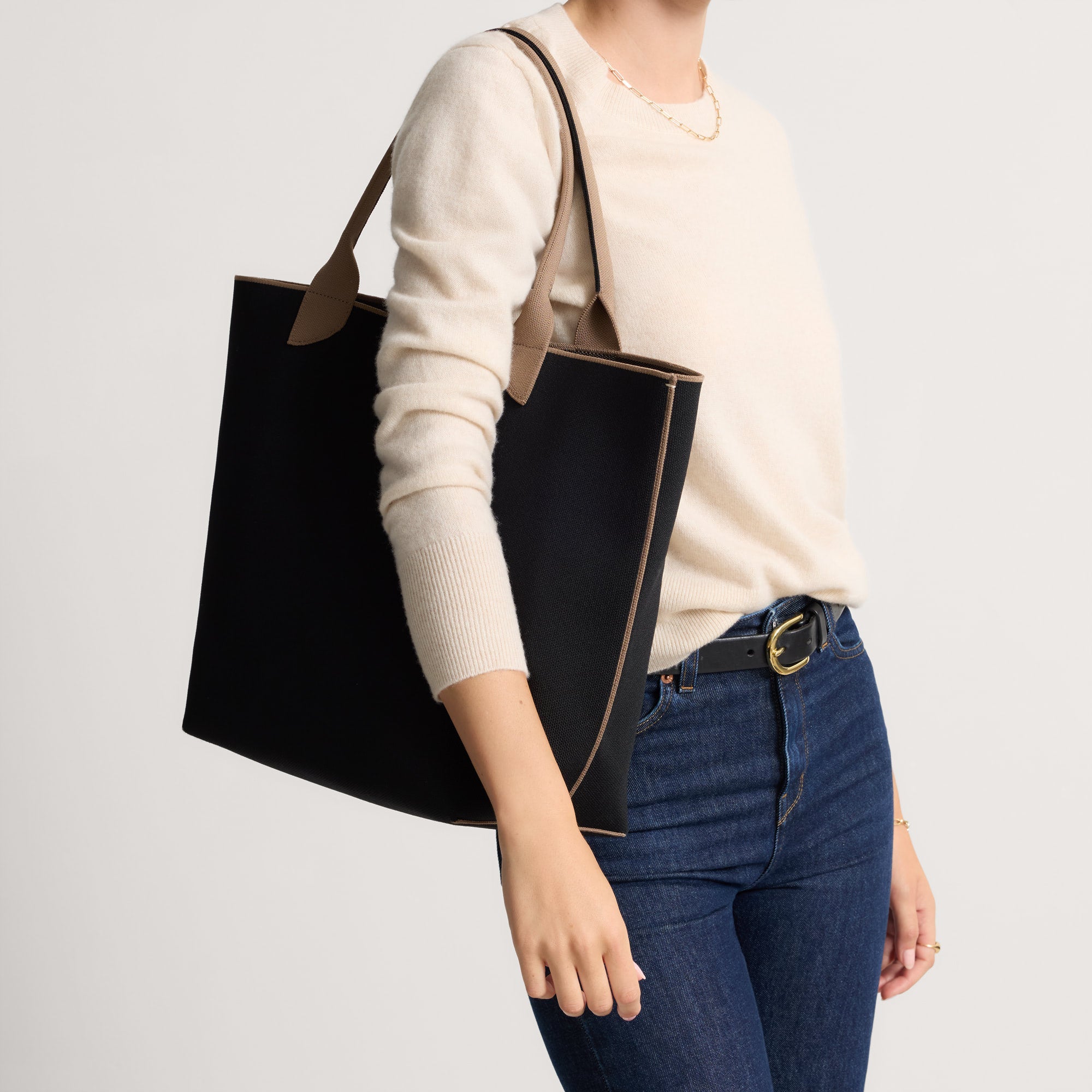 Rothy's The Lightweight Tote borsa tote Black Portobello leggera