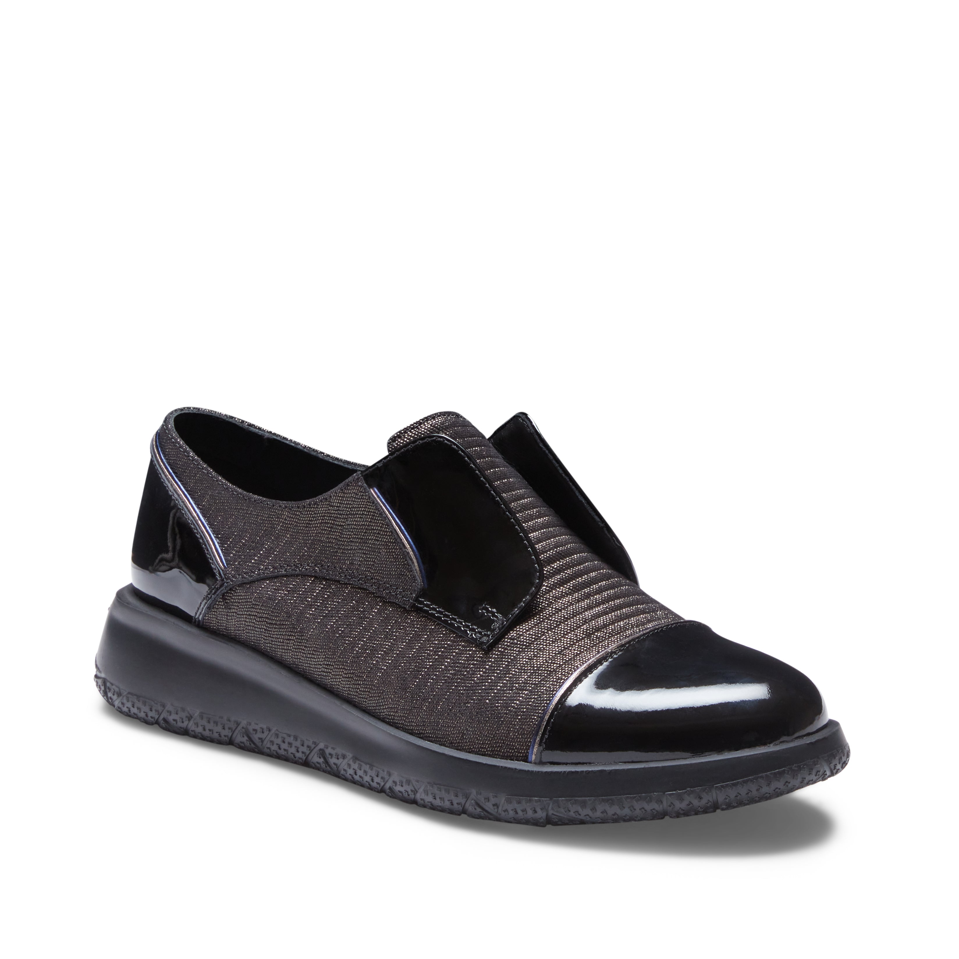 F.lli Rossetti One 77115 sneakers donna nero suede vernice
