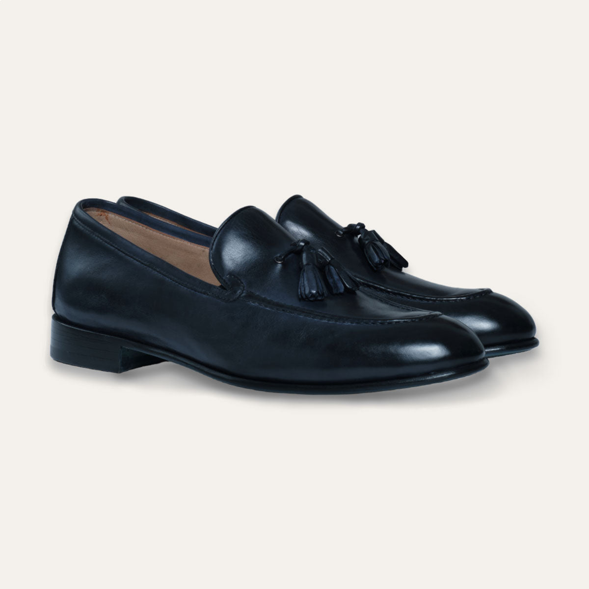 Dellovo Mocassini Tartaglia loafer nappine siena pelle