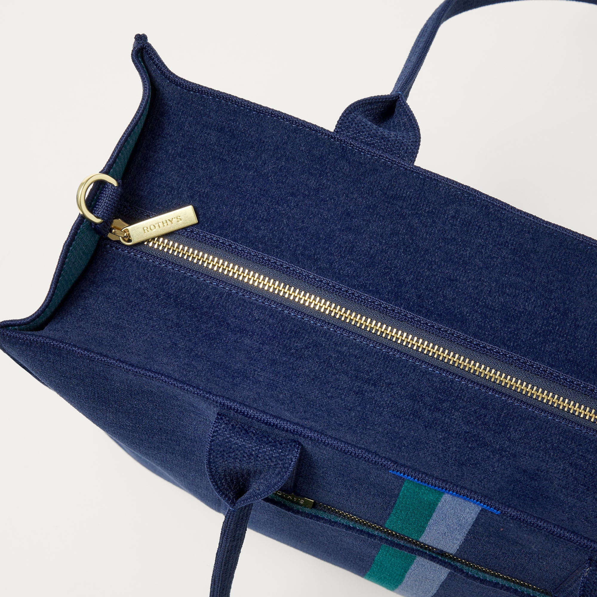 Rothy's Classic Tote tote bag ReVelvet Peacock blu verde