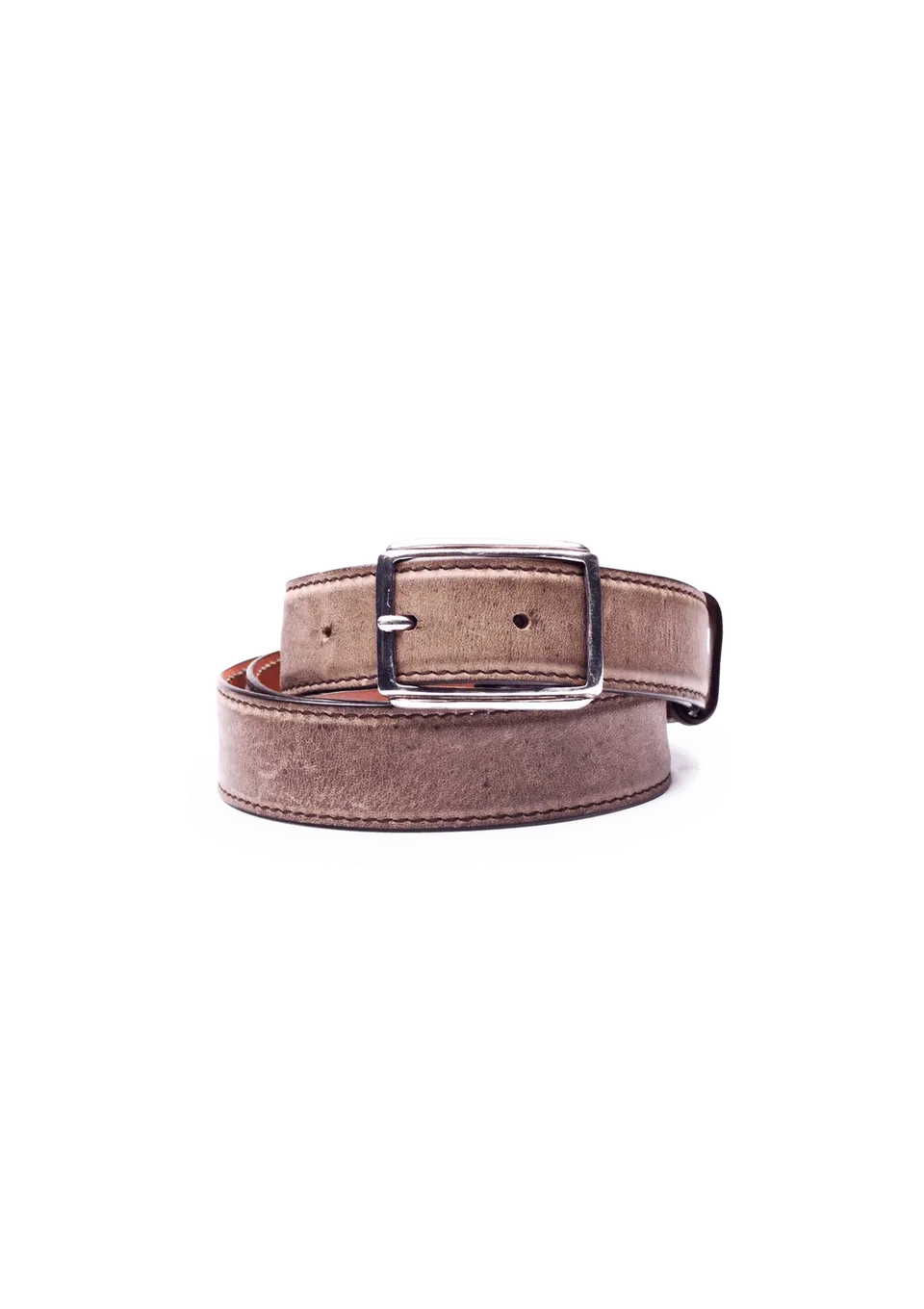 Stefano Bemer Belts BELT00BB cintura beige pelle kudu 3,5 cm