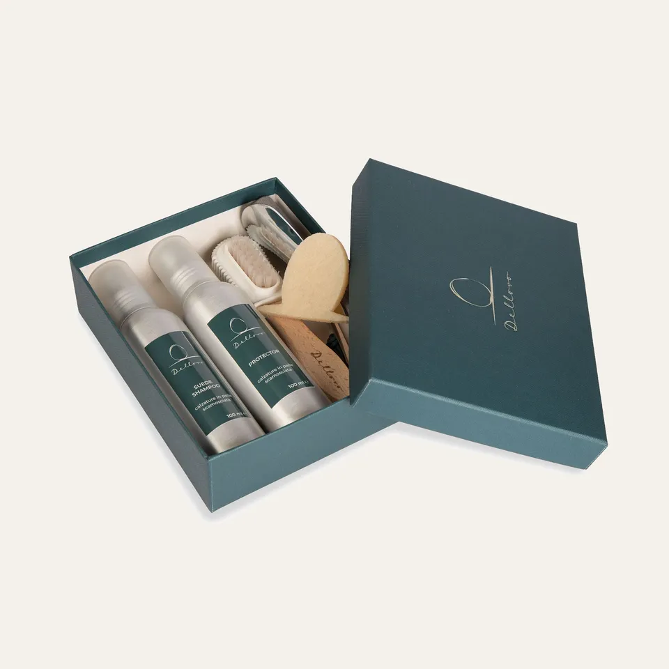 Dellovo Kit pulizia pelli scamosciate kit-completo