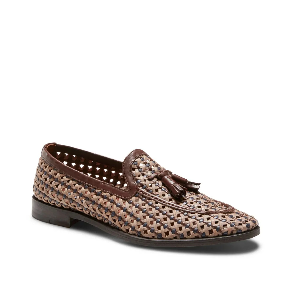 F.lli Rossetti Brera Mocassino Uomo Pelle Mogano Beige