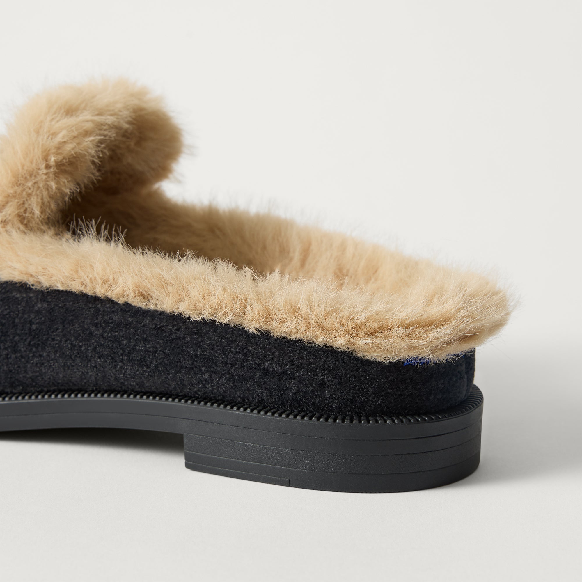 Rothy's The Après Loafer Mule mule donna nero ReVelvet Black pelliccia