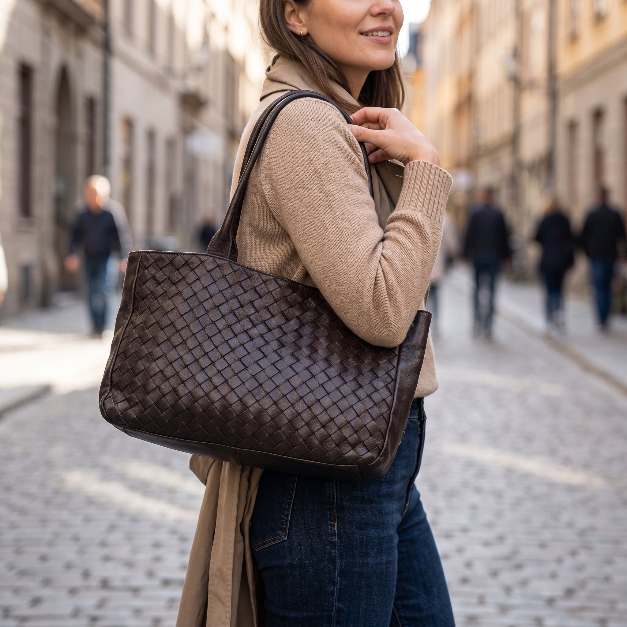Sandro Barbera BAST55861 borsa spalla testa moro intrecciata