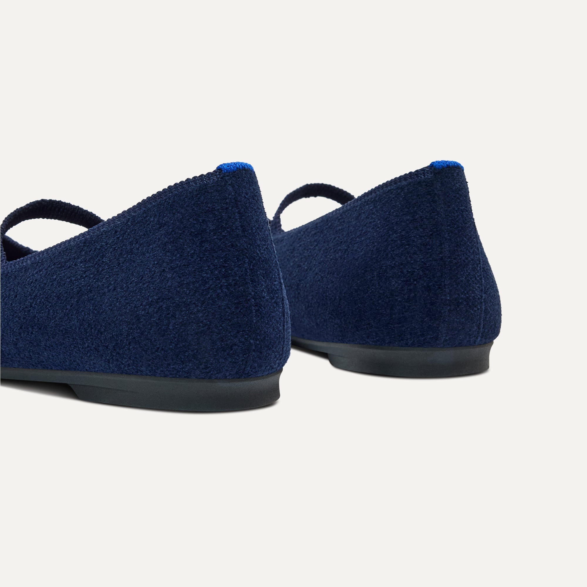 Rothy's The Max Square Mary Jane ballerine ReVelvet Navy