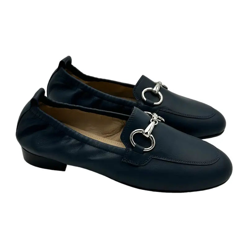 Sandro Barbera 4003 Mocassino Donna Blu Nappa Morsetto