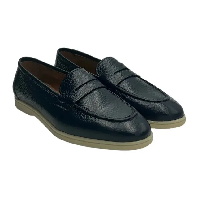 Sandro Barbera 181 Haruki mocassino donna blu pelle 39