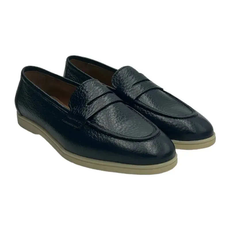 Sandro Barbera 181 Haruki mocassino donna blu pelle 39