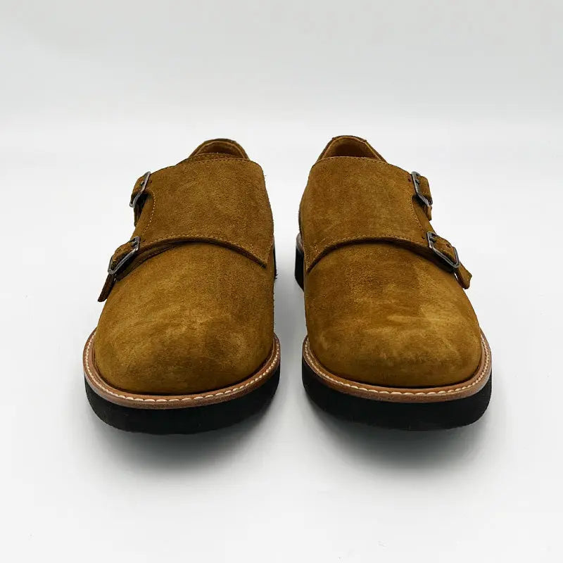 Sandro Barbera Stringate Uomo 1528 GoRain Double Monk Mostarda
