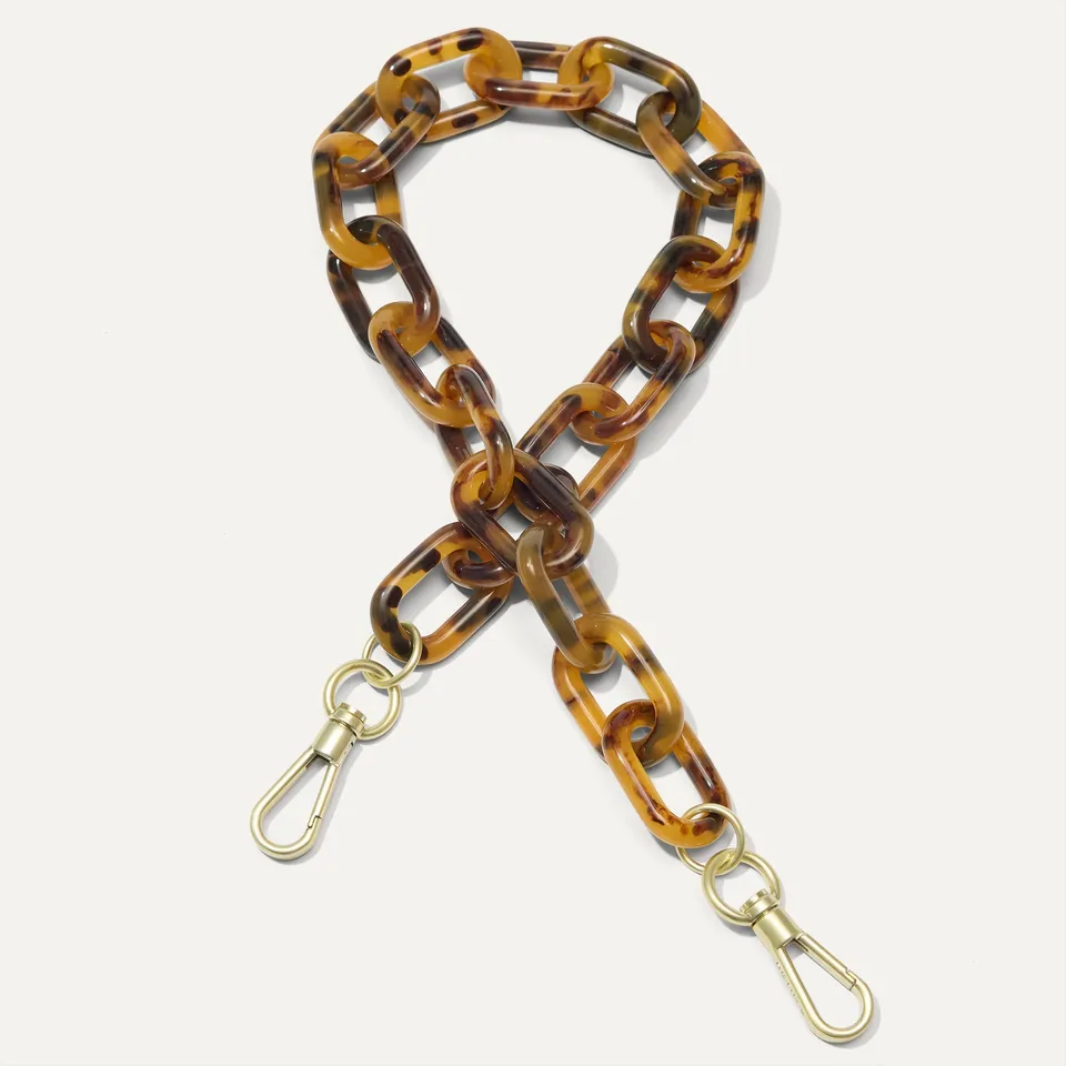 Rothy's The Shoulder Strap tracolla borsa Tortoise Chain 45 cm
