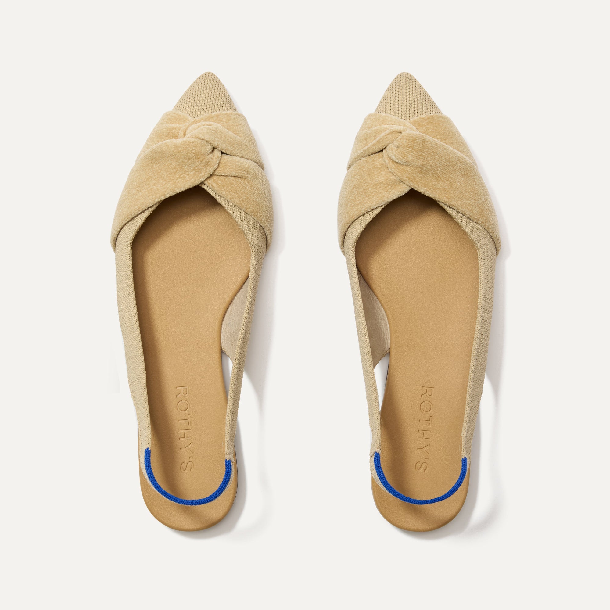 Rothy's The Twist Point Slingback ballerine nero