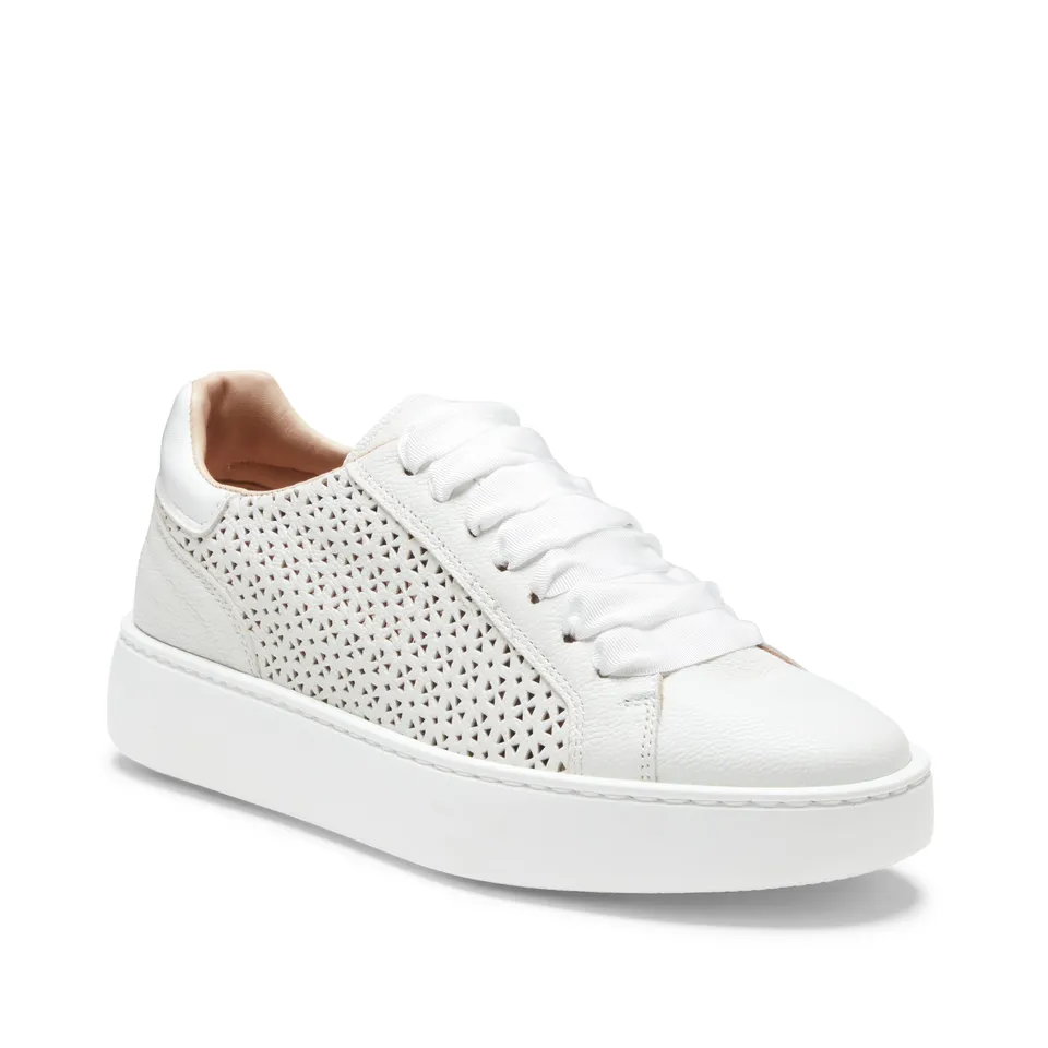 F.lli Rossetti Sneaker 77208 Pelle Donna Bianco Motivo Floreale