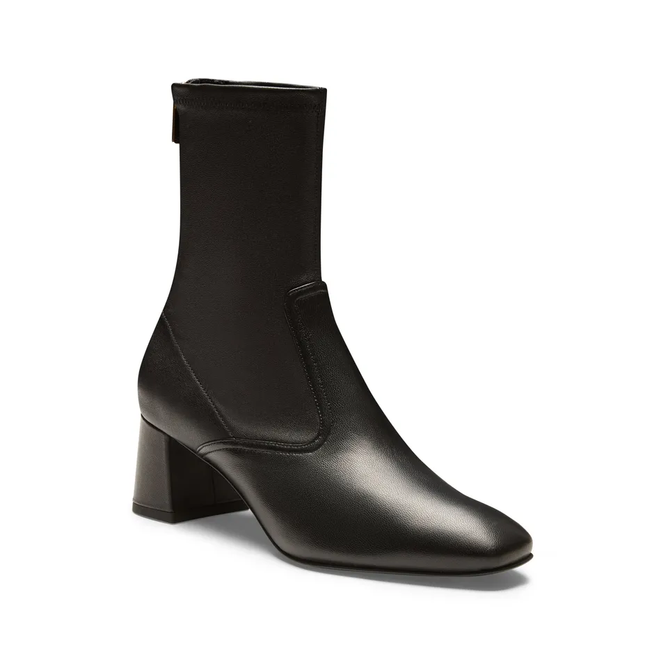 F.lli Rossetti 68326 Stivaletto Pelle Nero Zip Tacco 50